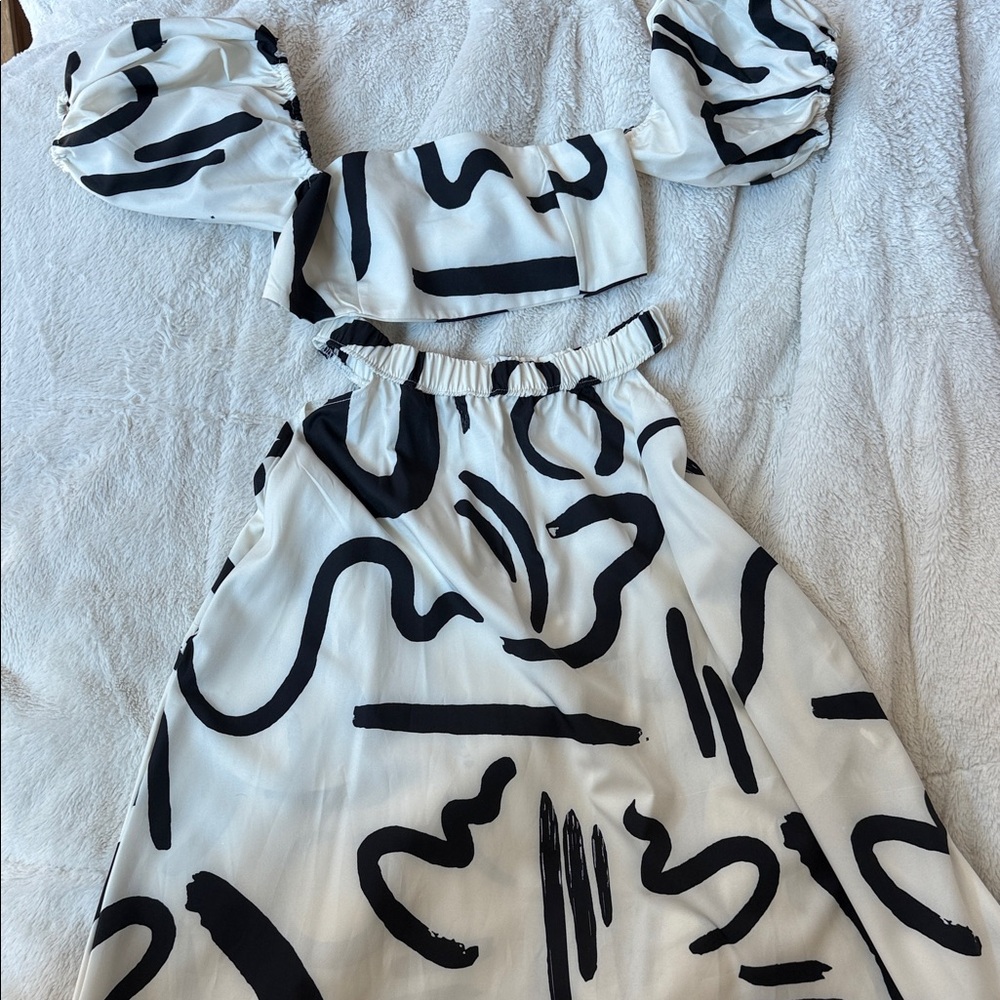 Stylish Black and White Kids Dress